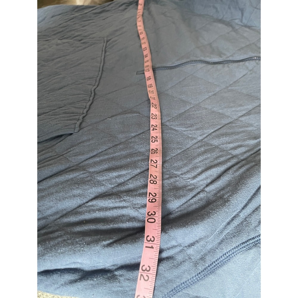 Old Navy Womens Quilted Half Zip Hoodie Blue Oversized Sweatshirt Plus Size 4X - Picture 8 of 14